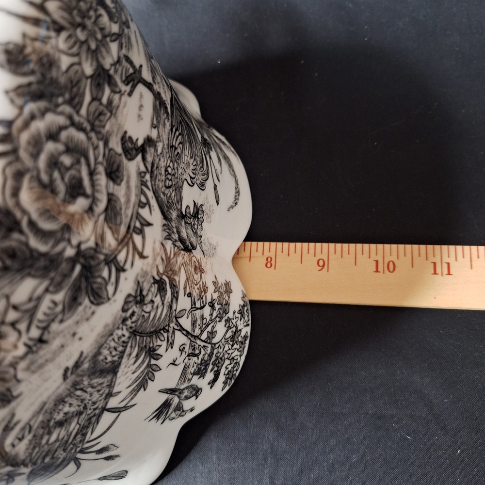 Early 1900's English Victorian Toile Transferware Jardiniere Garden Planter - Picture 9 of 13
